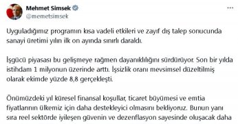 Bakan Şimşek: İş gücü piyasası dayanıklılığını sürdürüyor